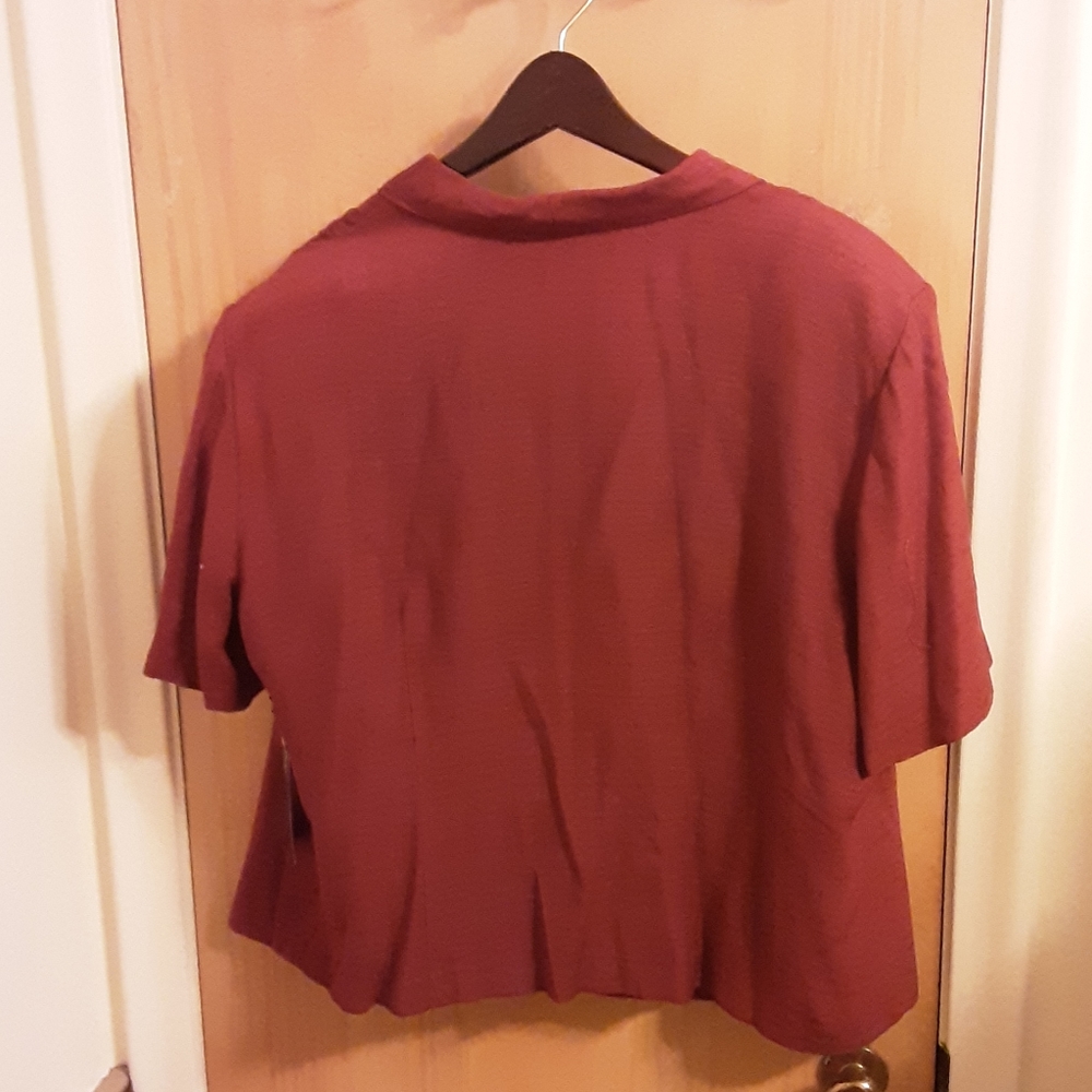 Cimmaron rust color button down shirt size 20 - Picture 2 of 4